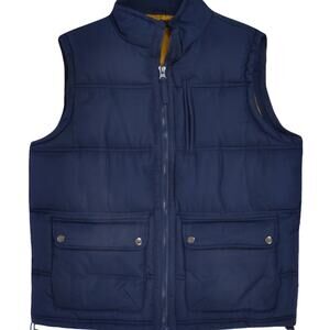 Tesco F&F Puffer Zipped Men Vest Jackets Size XXL Navy Blue NWT $75 Value